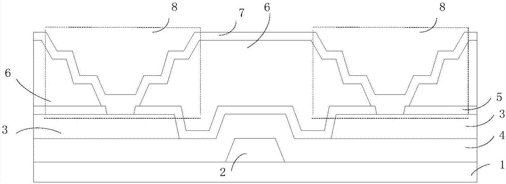 Broken wire repair method for array substrate