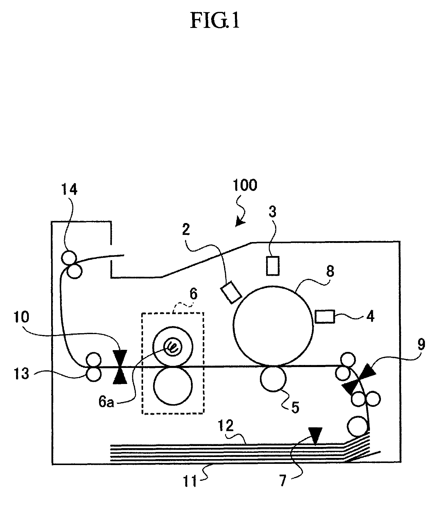 Image forming apparatus that uses fixing member temperature or thickness of recording medium to detect when to halt the rotation drive of a fixing member drive unit