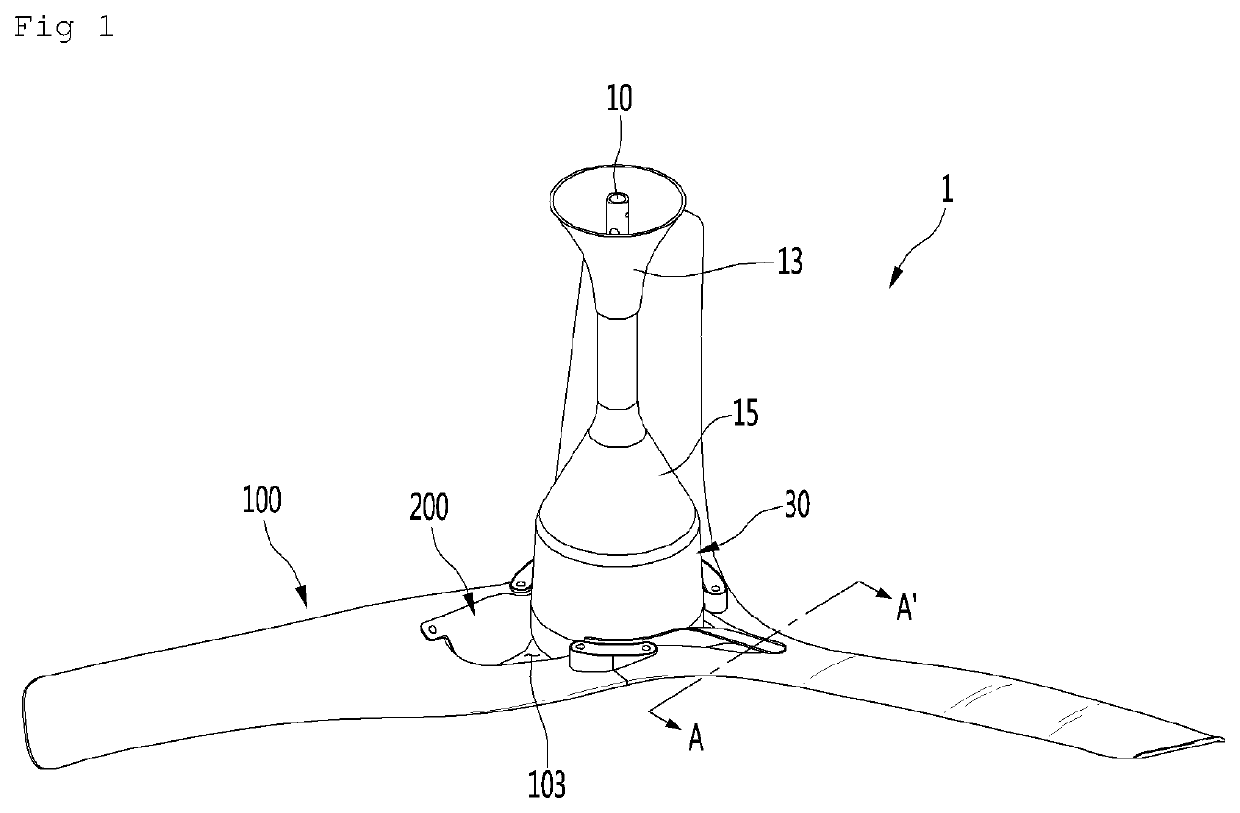 Ceiling fan and assembling method thereof