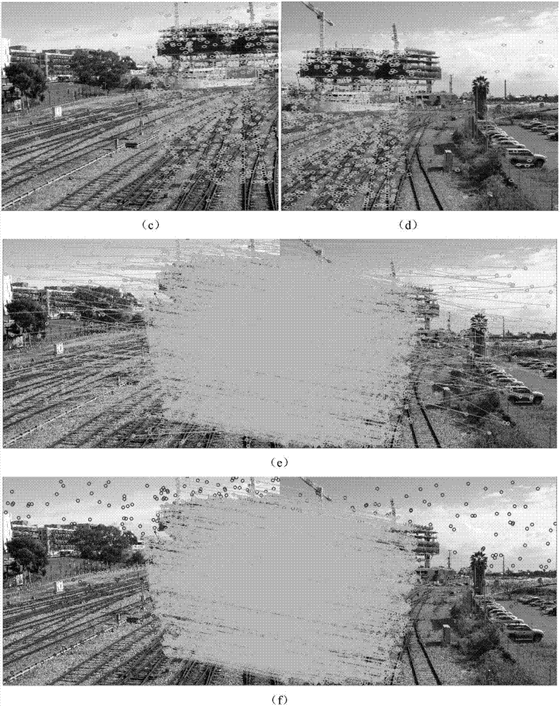Scene image splicing method at presence of moving target