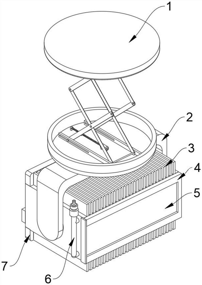 LCD projection device for reducing external dust erosion based on music teaching