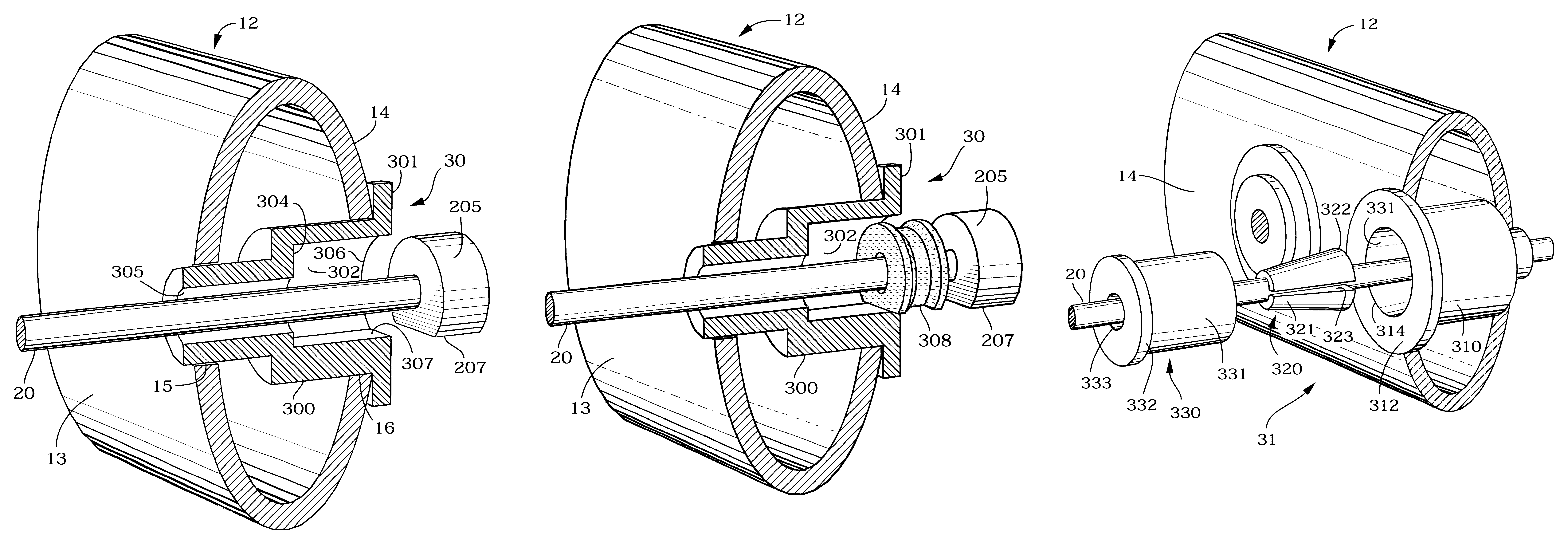 Interlocking string network for sports rackets