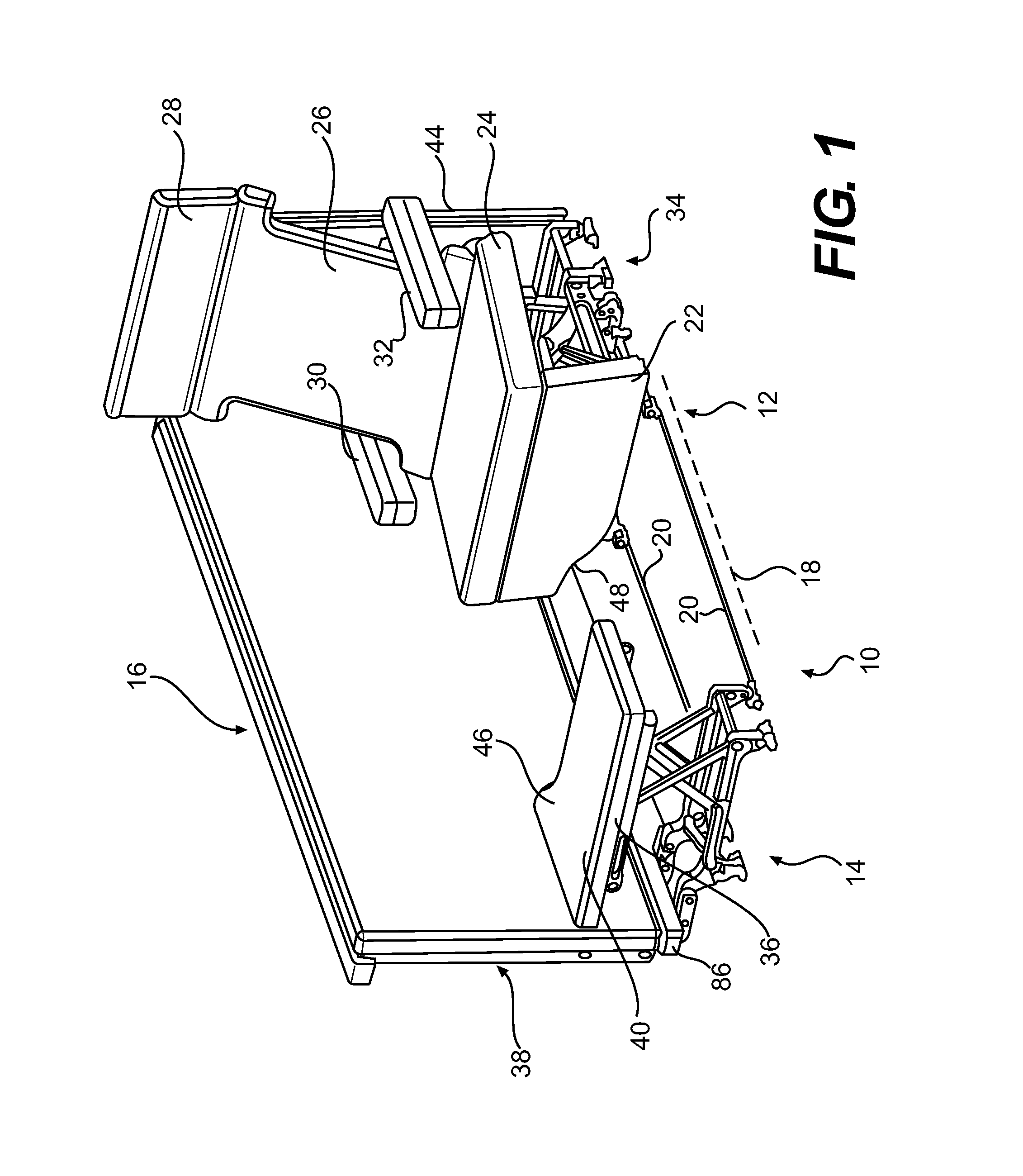 Seating arrangement convertible to a bunk bed