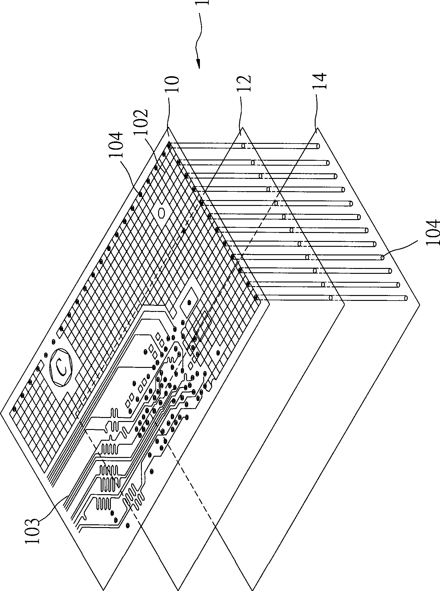 Circuit board layout structure and method for preventing electromagnetic interference