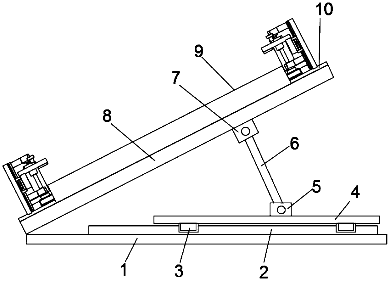 Photovoltaic bracket with inclination angle