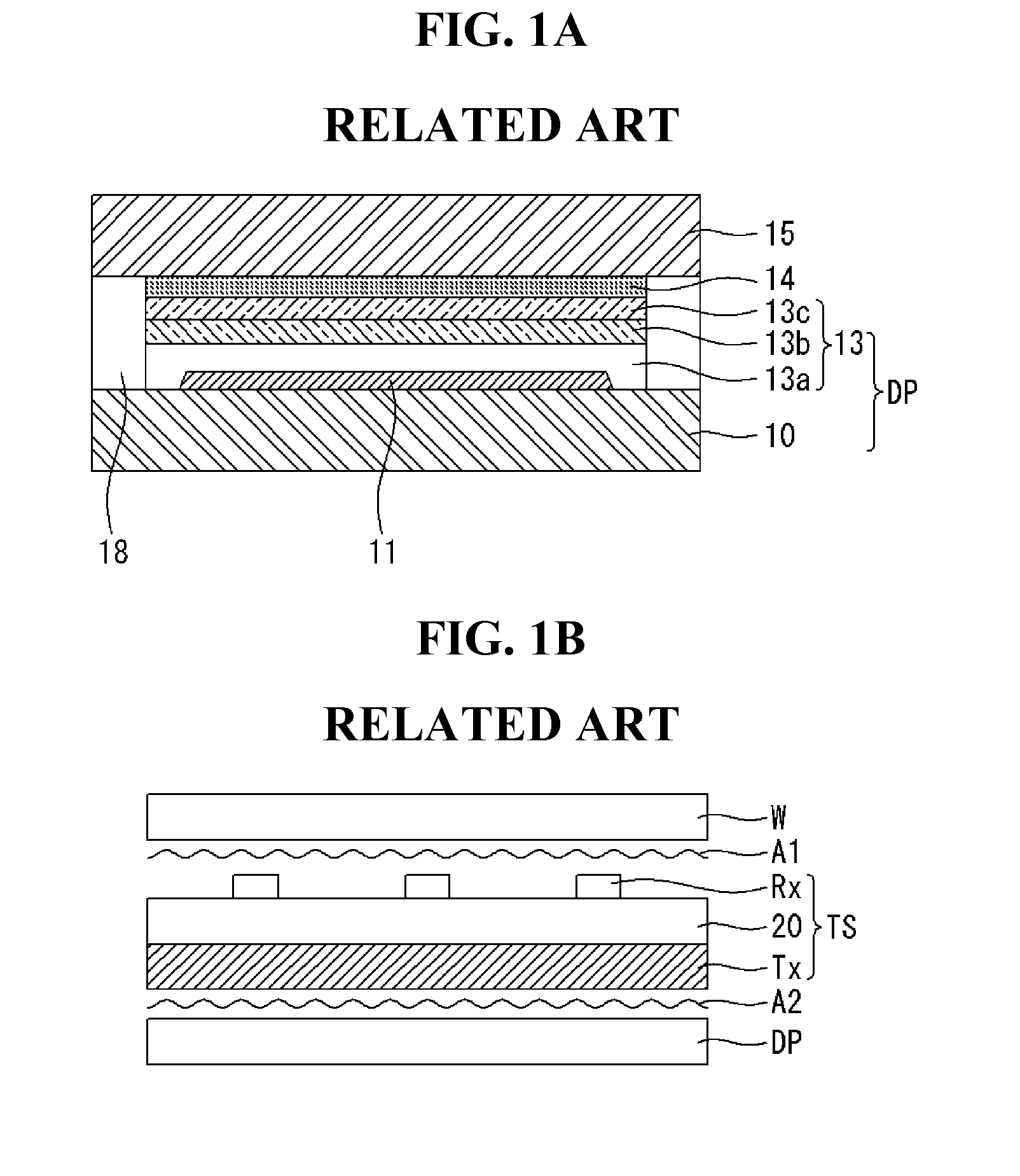 OLED display device having touch sensor and method of manufacturing the same