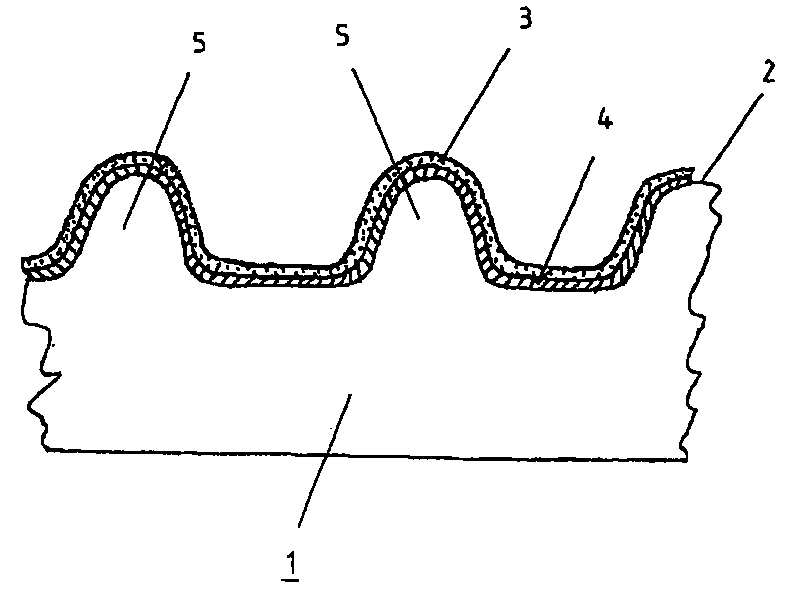 Method for processing and producing surface with degree of lustre