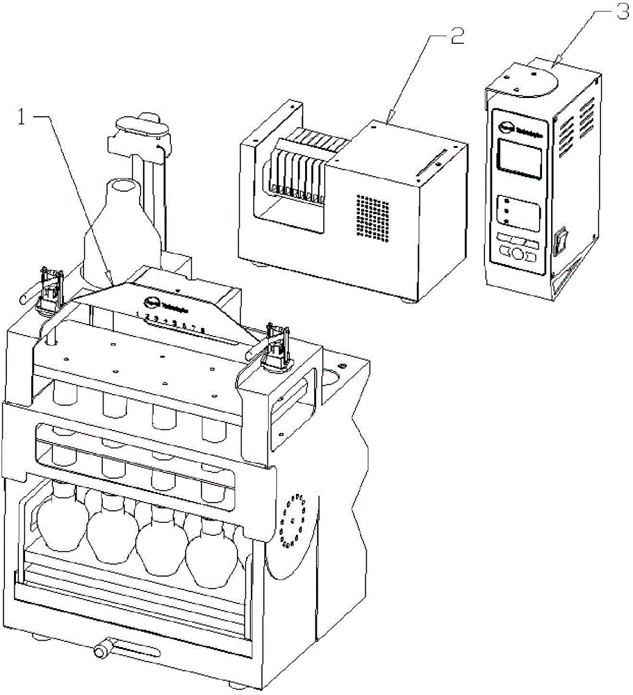 Automatic pretreatment equipment for detecting banned azo dye in textiles and leather