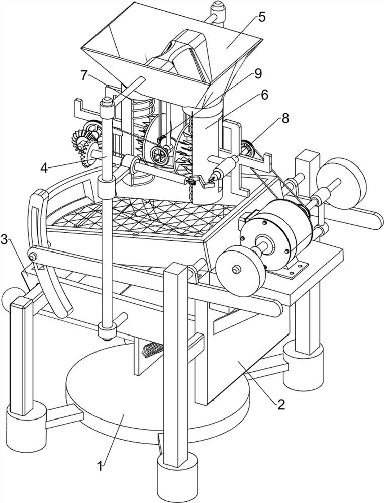 Agricultural rapid corn thresher