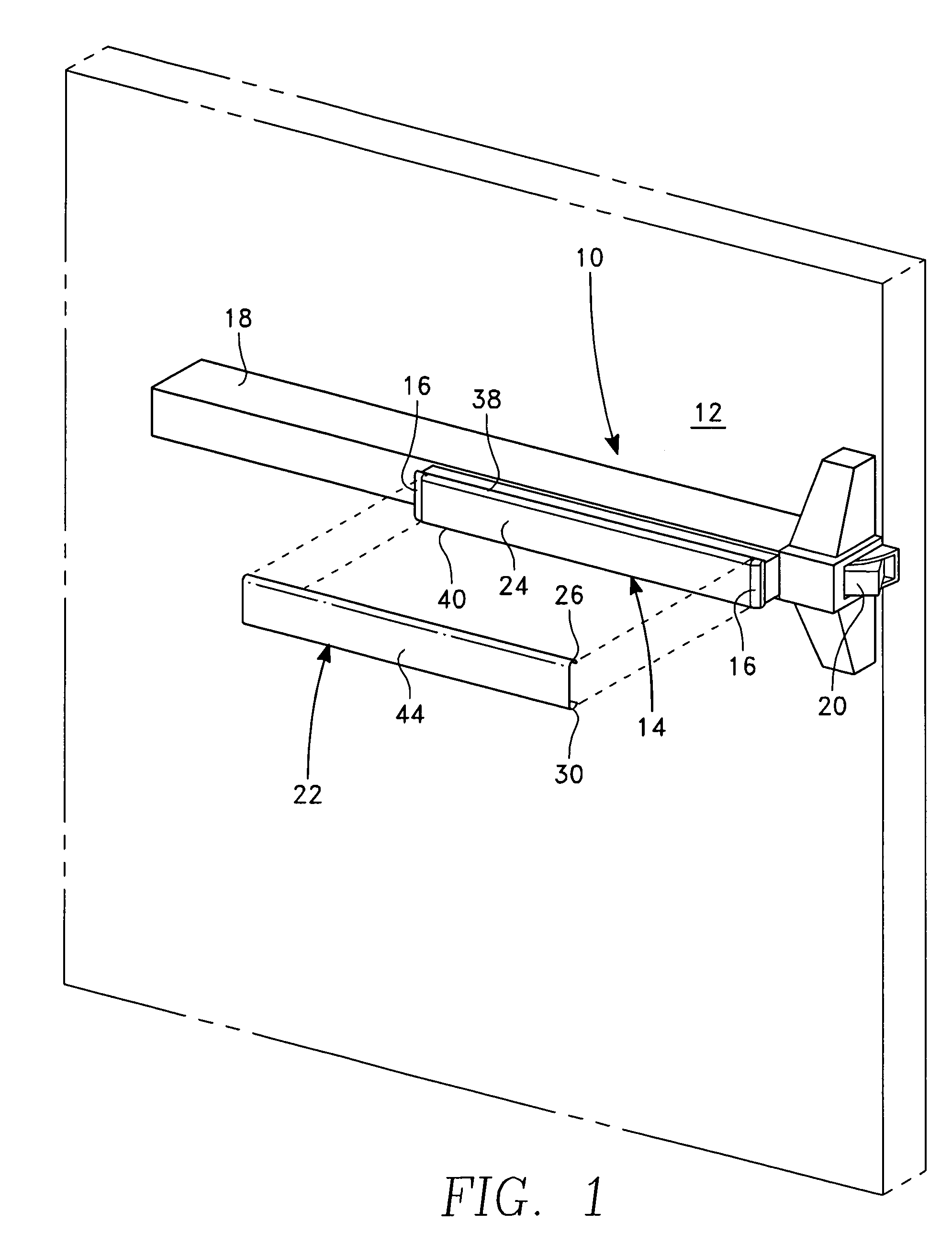 Cover trim for a push bar of an exit device