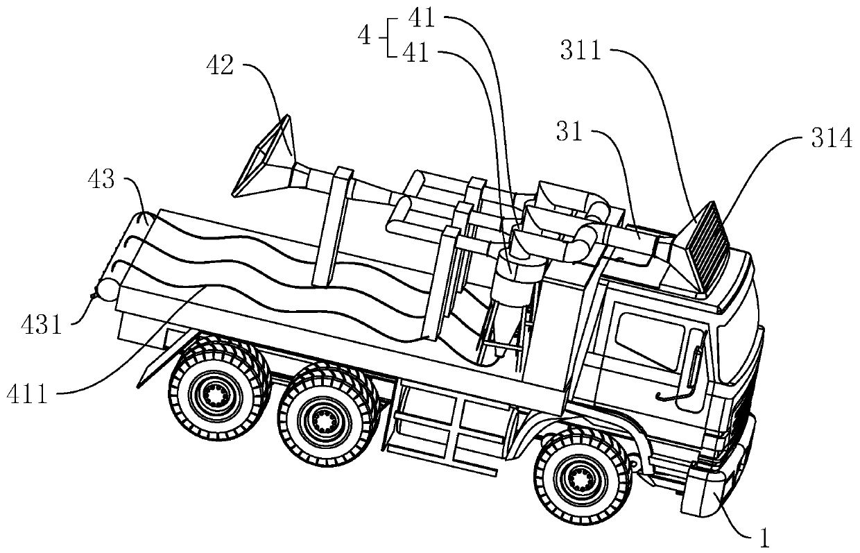 Vehicle-mounted haze removal treatment device