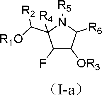 Fluoro imido sugar compounds, and preparation method and application thereof