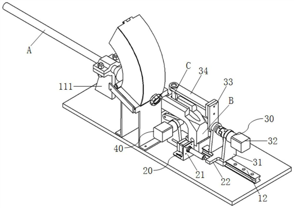 Automatic bolt column pushing and pulling device