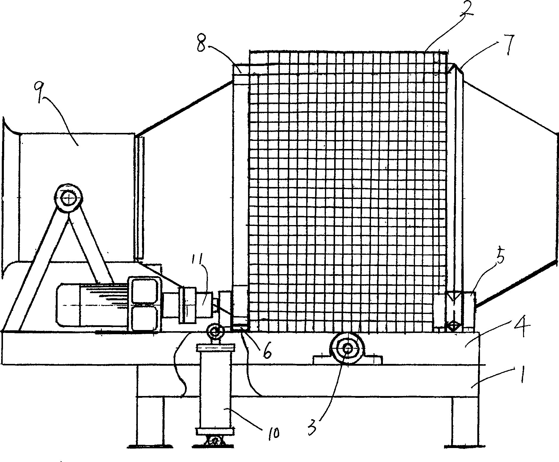 Drum-type quenching machine