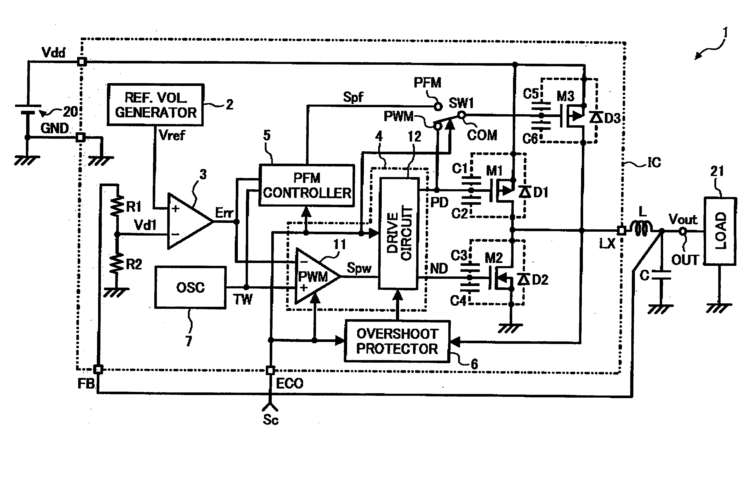 Method and apparatus for power supply controlling capable of effectively controlling switching operations