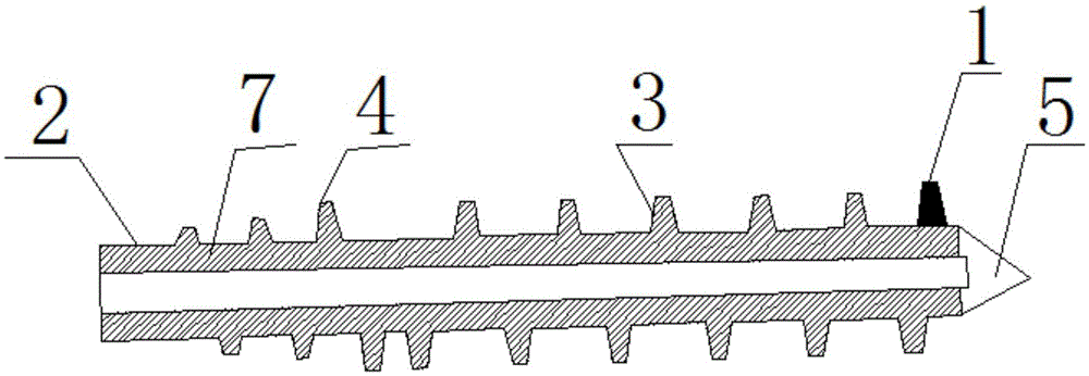 Improved structure of two-way spiral extrusion and expansion drilling tool and construction method of rough-surface extrusion and expansion pile