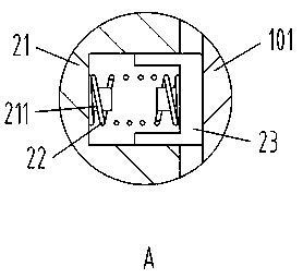 Integrated printing device and printing method of continuous fiber embedded material