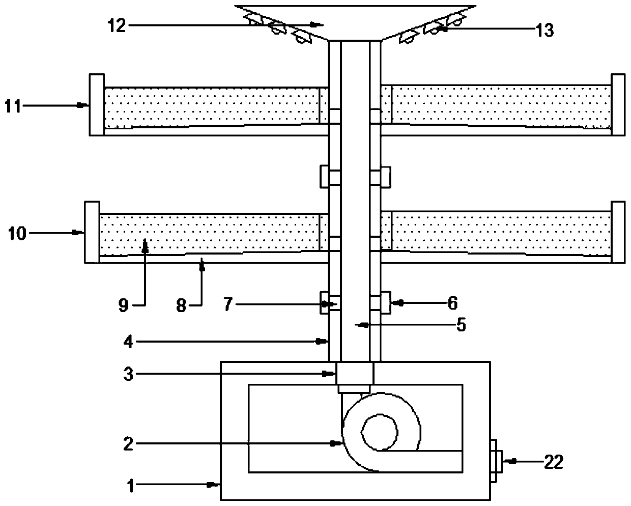 A height-adjustable breeding device