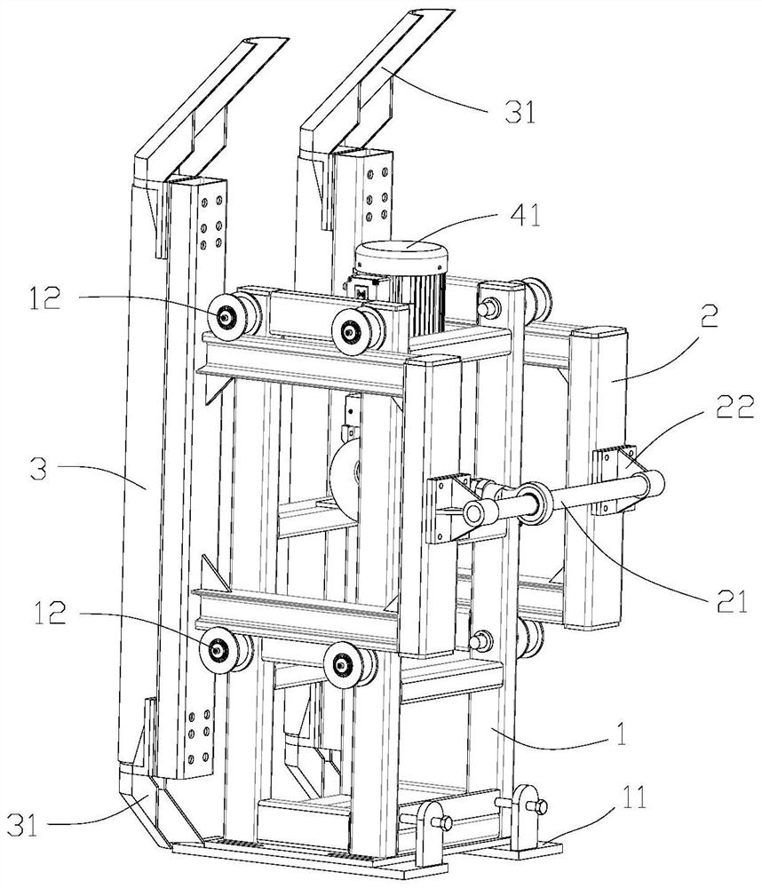 Inverted wire drawing take-up machine