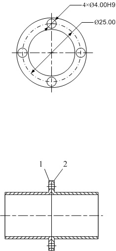 Method for accurately evaluating comprehensive installation error of two flange plate hole systems