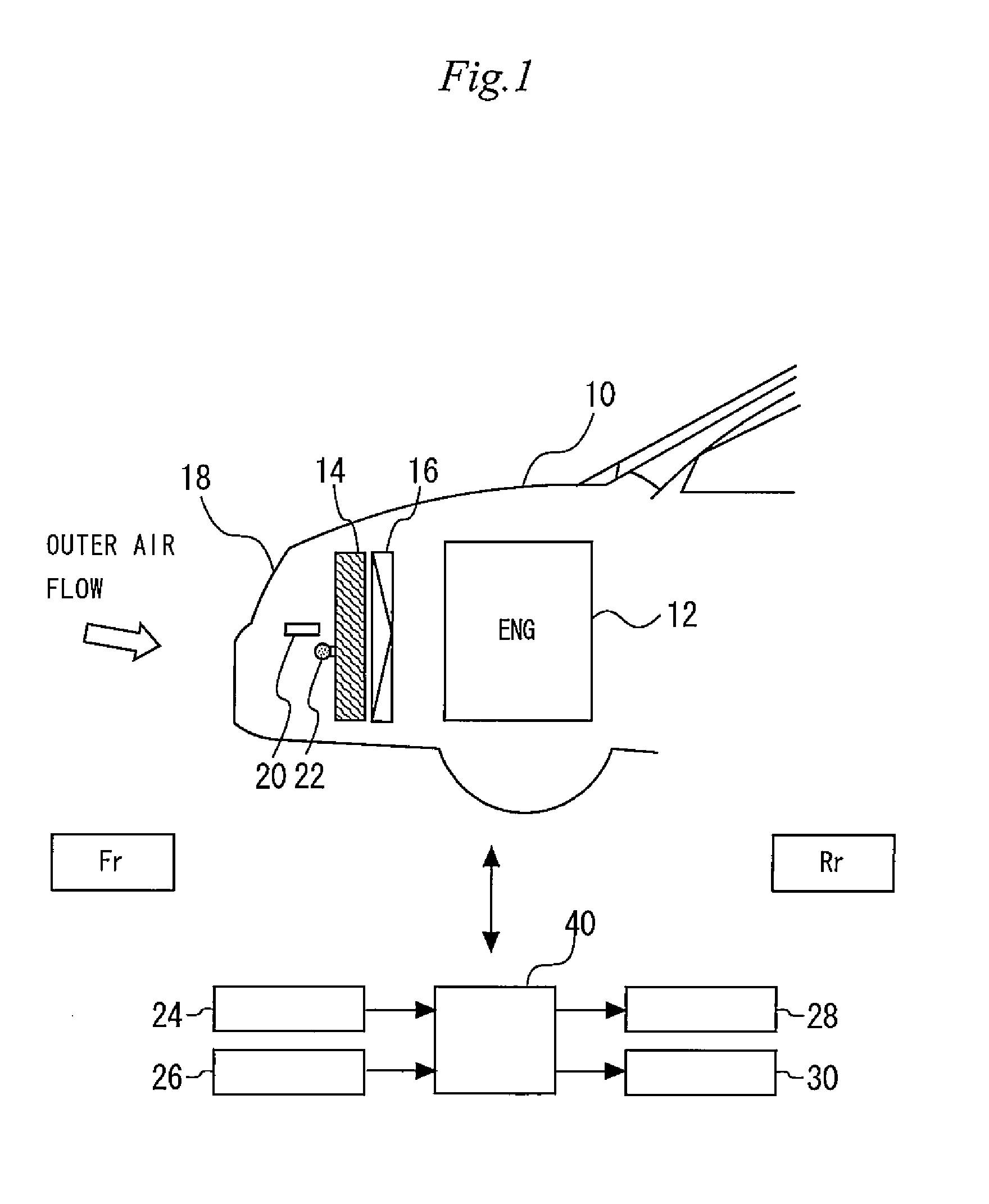 Air-purifying device for vehicles