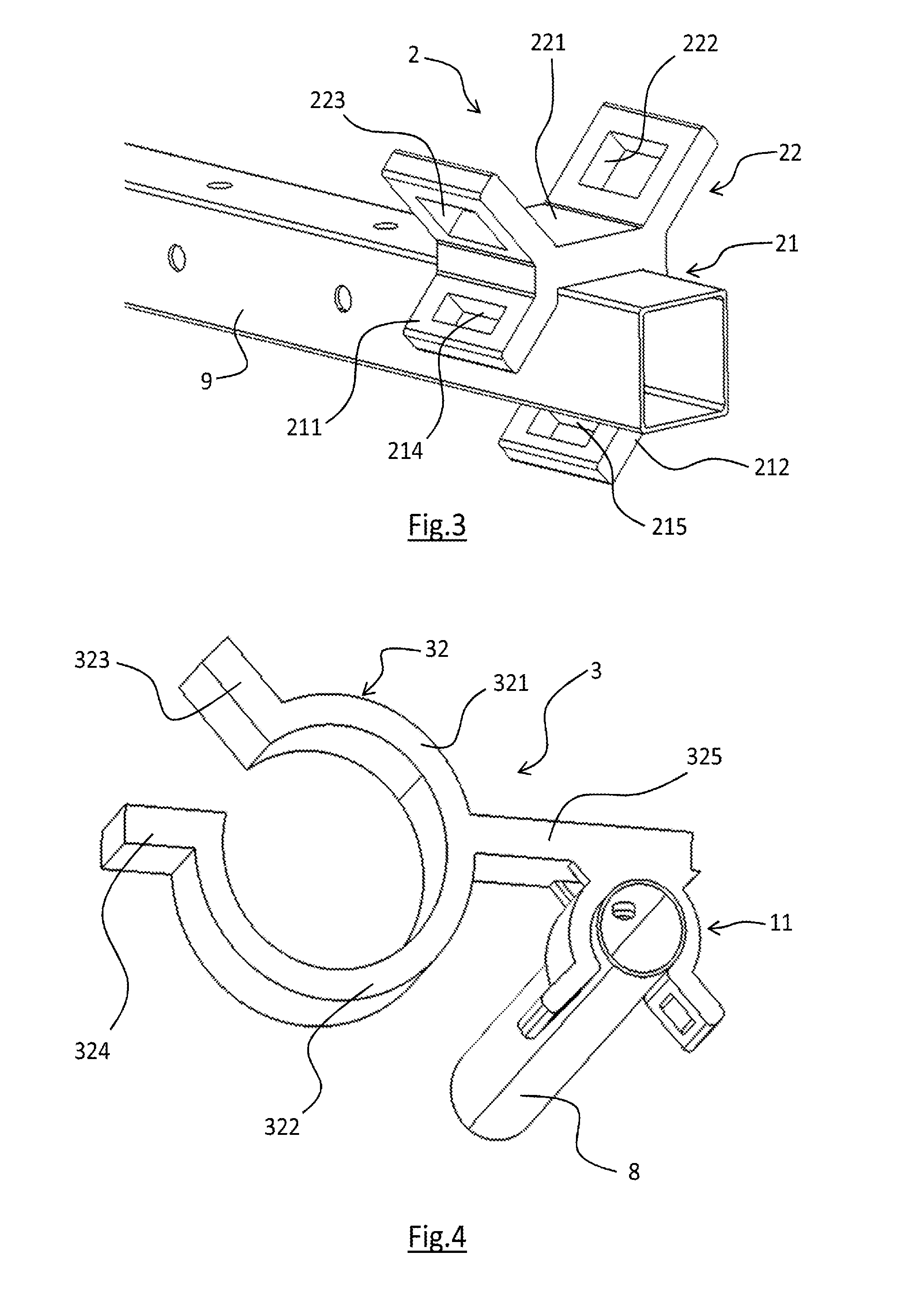 Support element for supporting at least one conduit in an aircraft, and corresponding support device