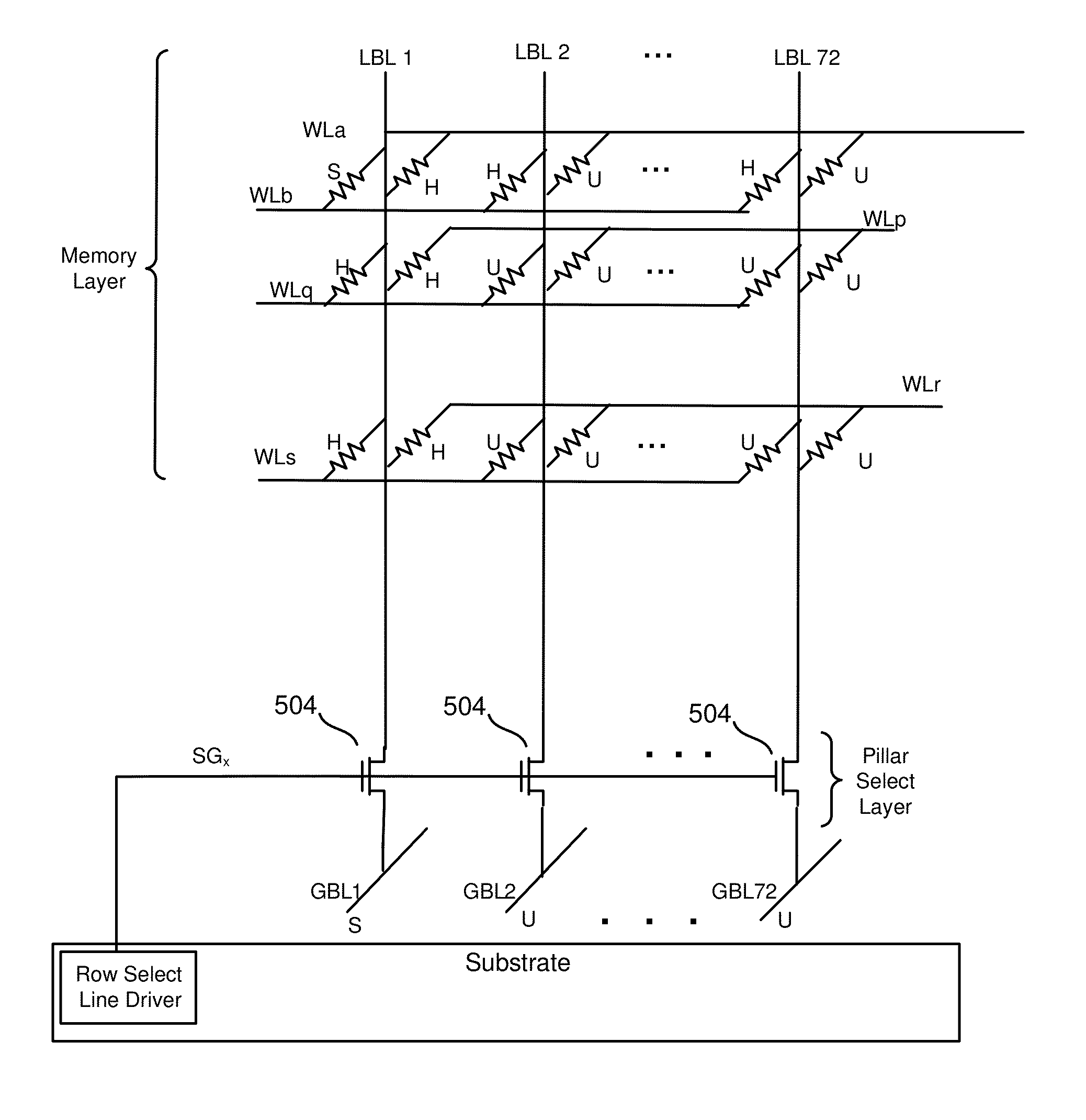 Interleaved grouped word lines for three dimesional non-volatile storage