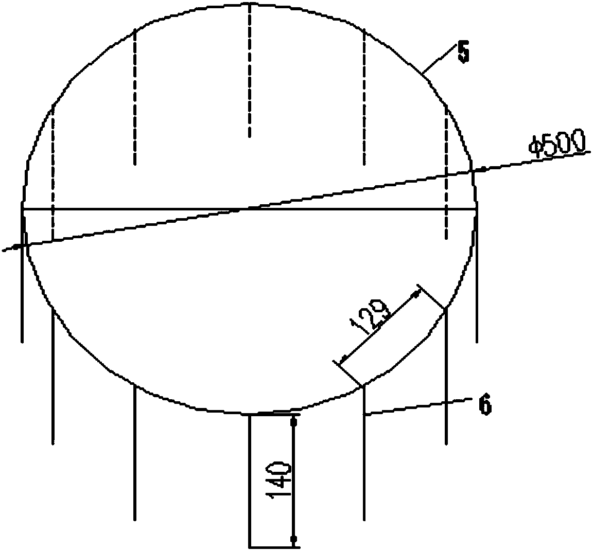 Anti-flipping device for lifting and lowering secondary liner auxiliary disc of frozen deep shaft