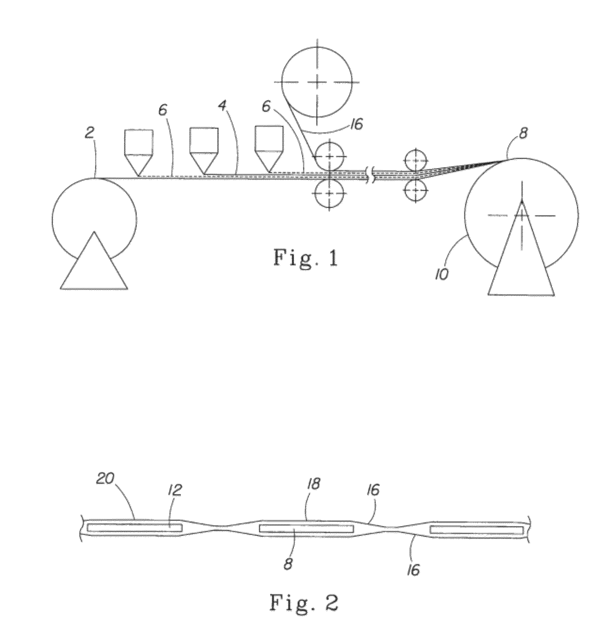 Disposable absorbent article containing an adhesively bonded elastic member