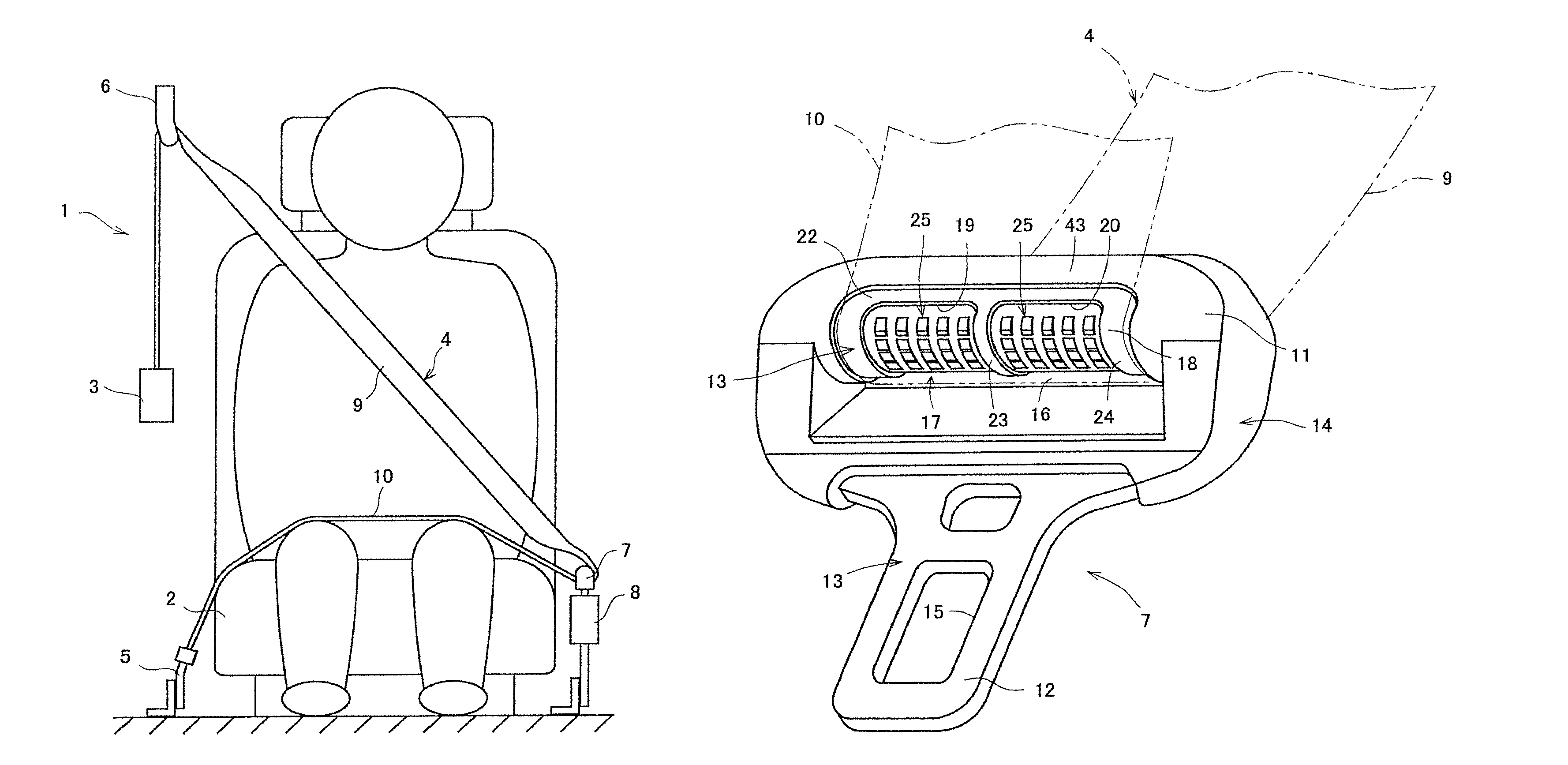 Tongue and seat belt apparatus using tongue