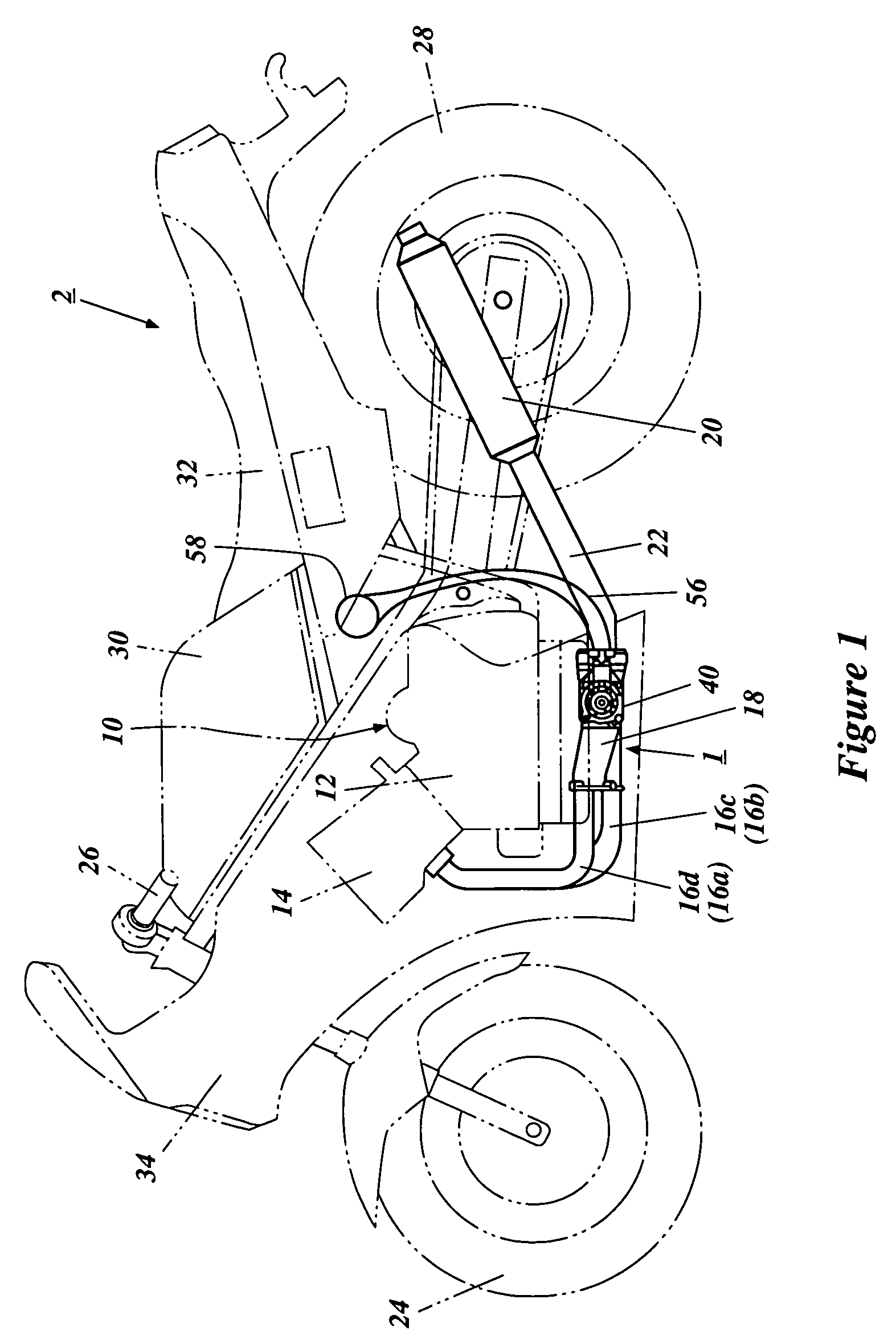 Exhaust system for multi-cylinder engine, and straddle-type vehicle provided with same