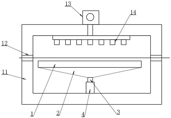 A textile printing and dyeing cooling device with waste water collection function