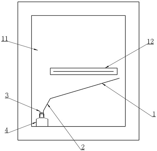 A textile printing and dyeing cooling device with waste water collection function