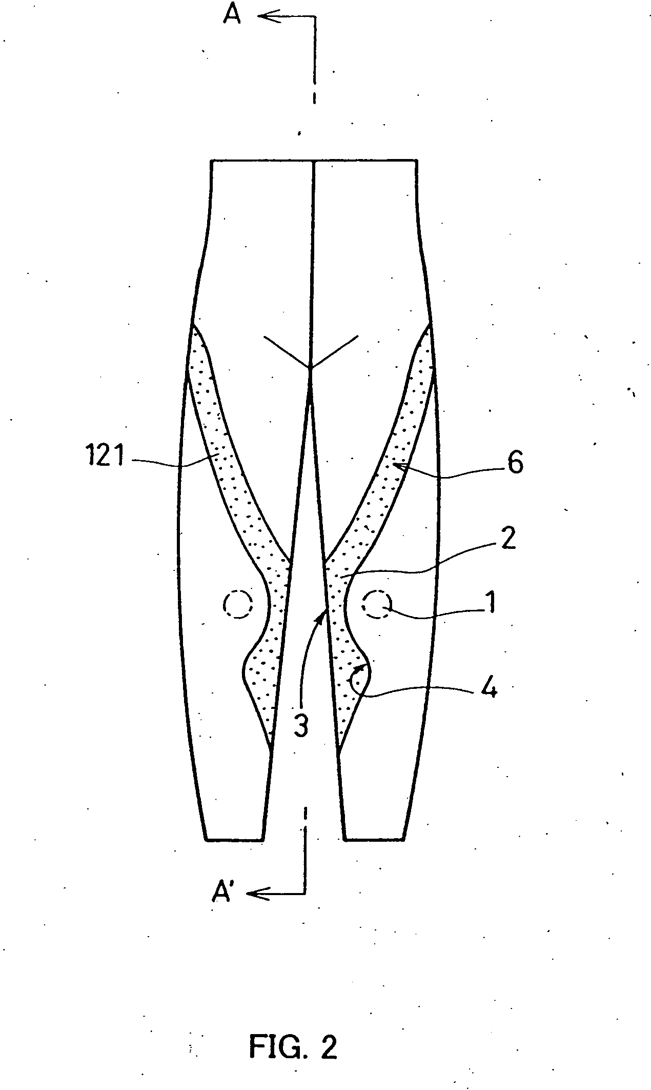Tights-type leg support garment