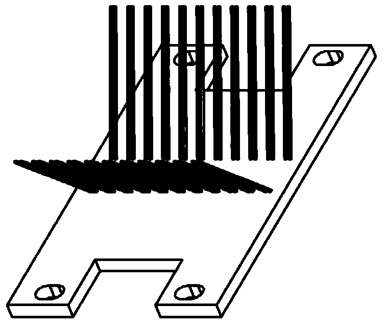 A wind power slip ring brush assembly integral forming device