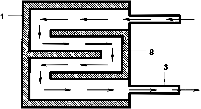 Liquid metal-cooling cascading semiconductor thermoelectric power generation device