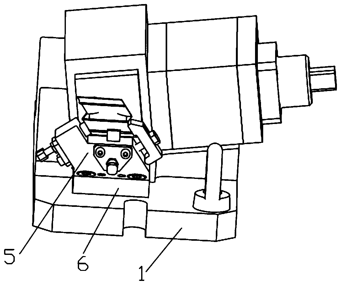 Clamp of aero-engine turbine blade shroud thinning part and machining method thereof