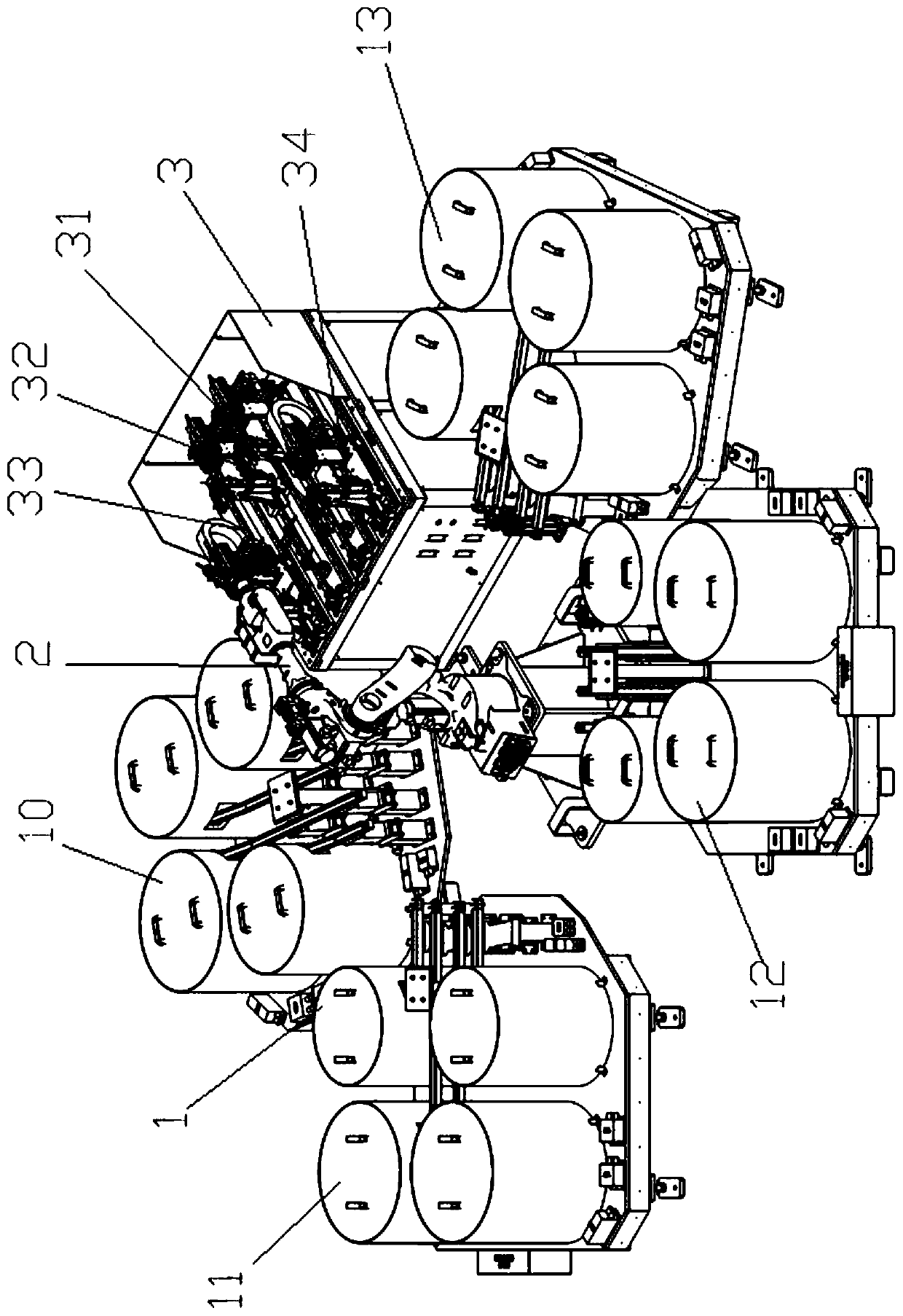 Wire clamp assembling system of catenary suspension string