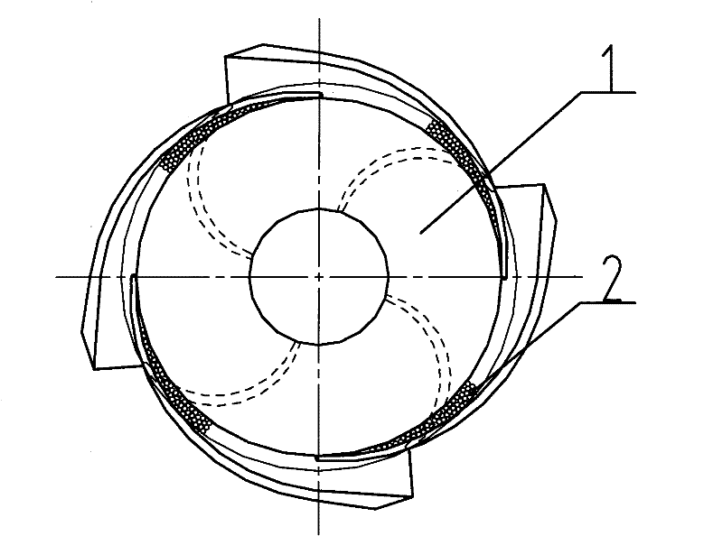 Guide vane device for pump