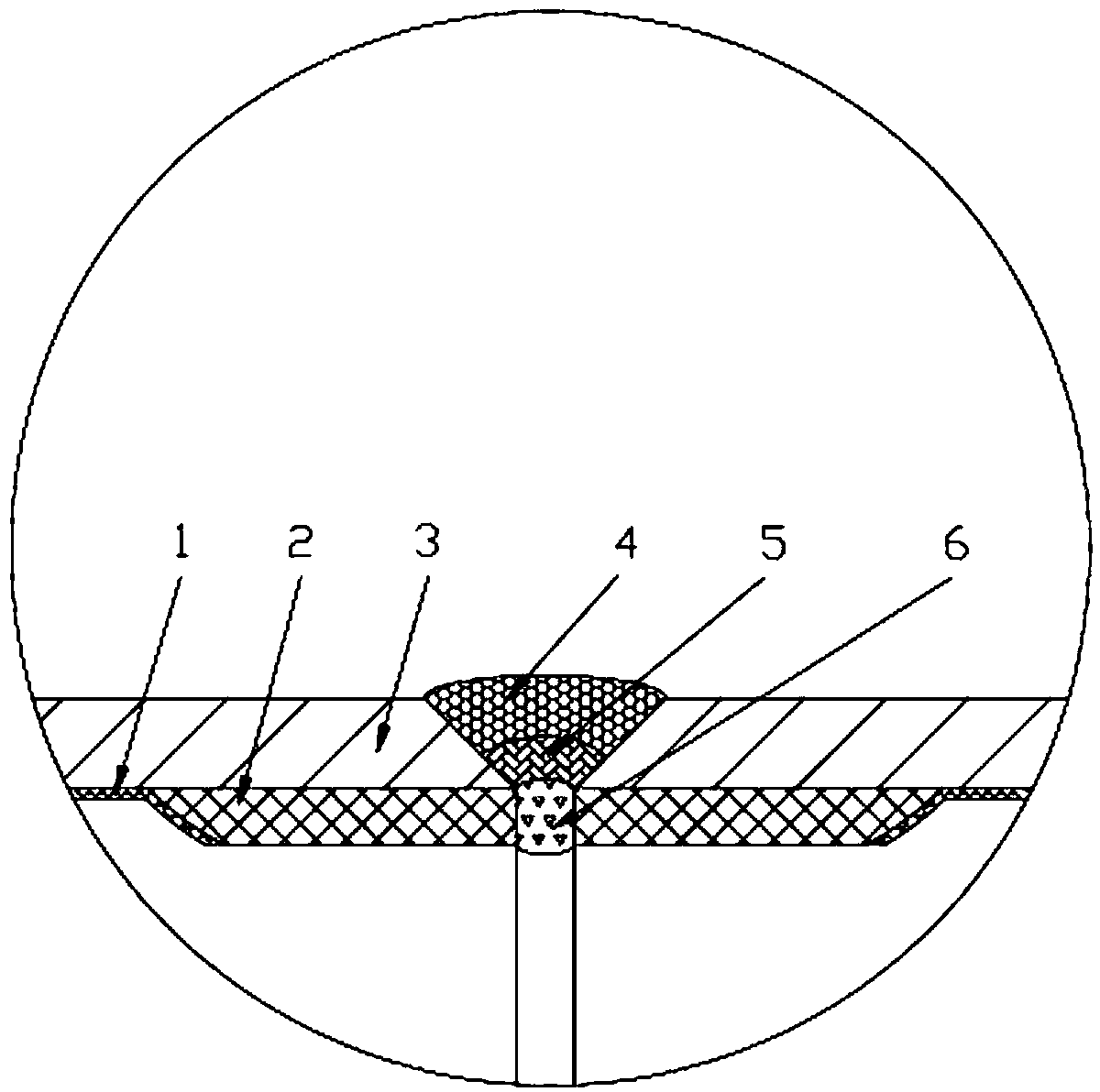 Tungsten alloy plated pipeline welding port connecting method