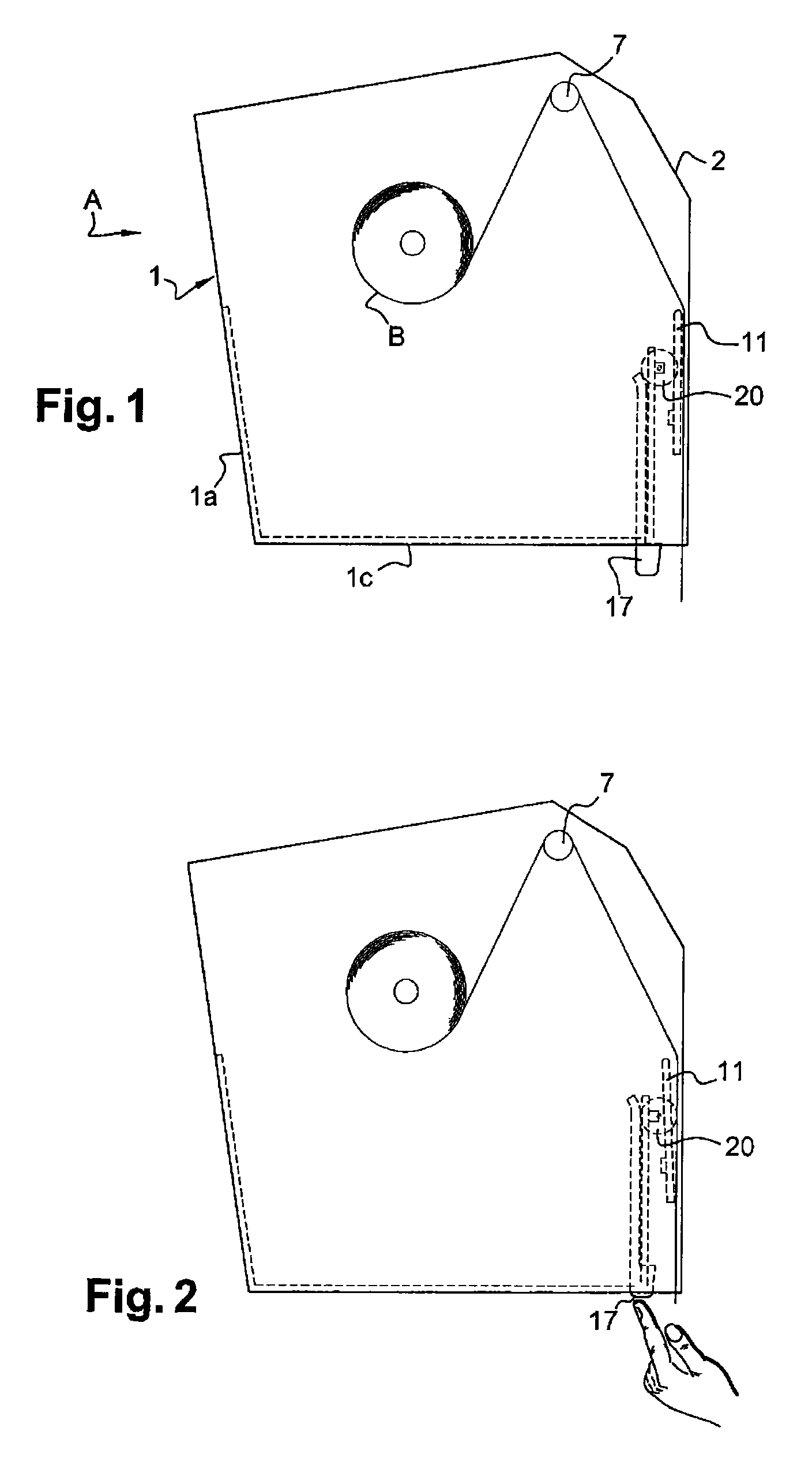 Appliance for distributing a precut wiping material that is rolled up or folded in a Z shape