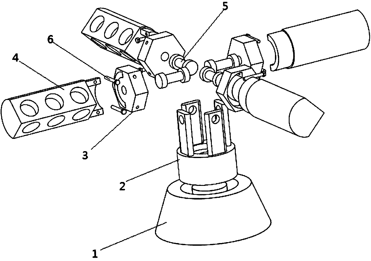 Rotary-support-based bank light structure