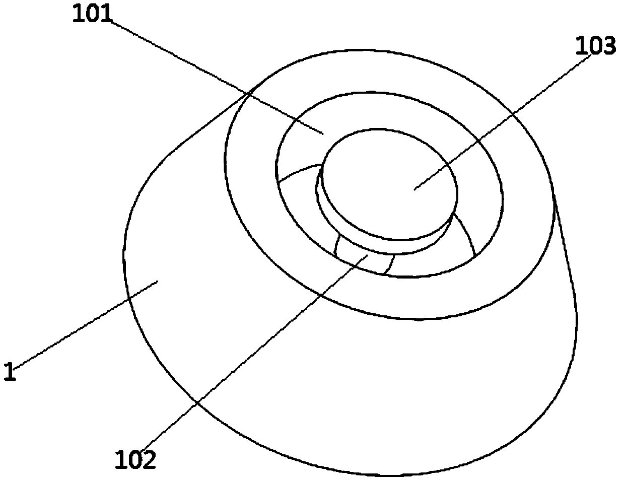 Rotary-support-based bank light structure