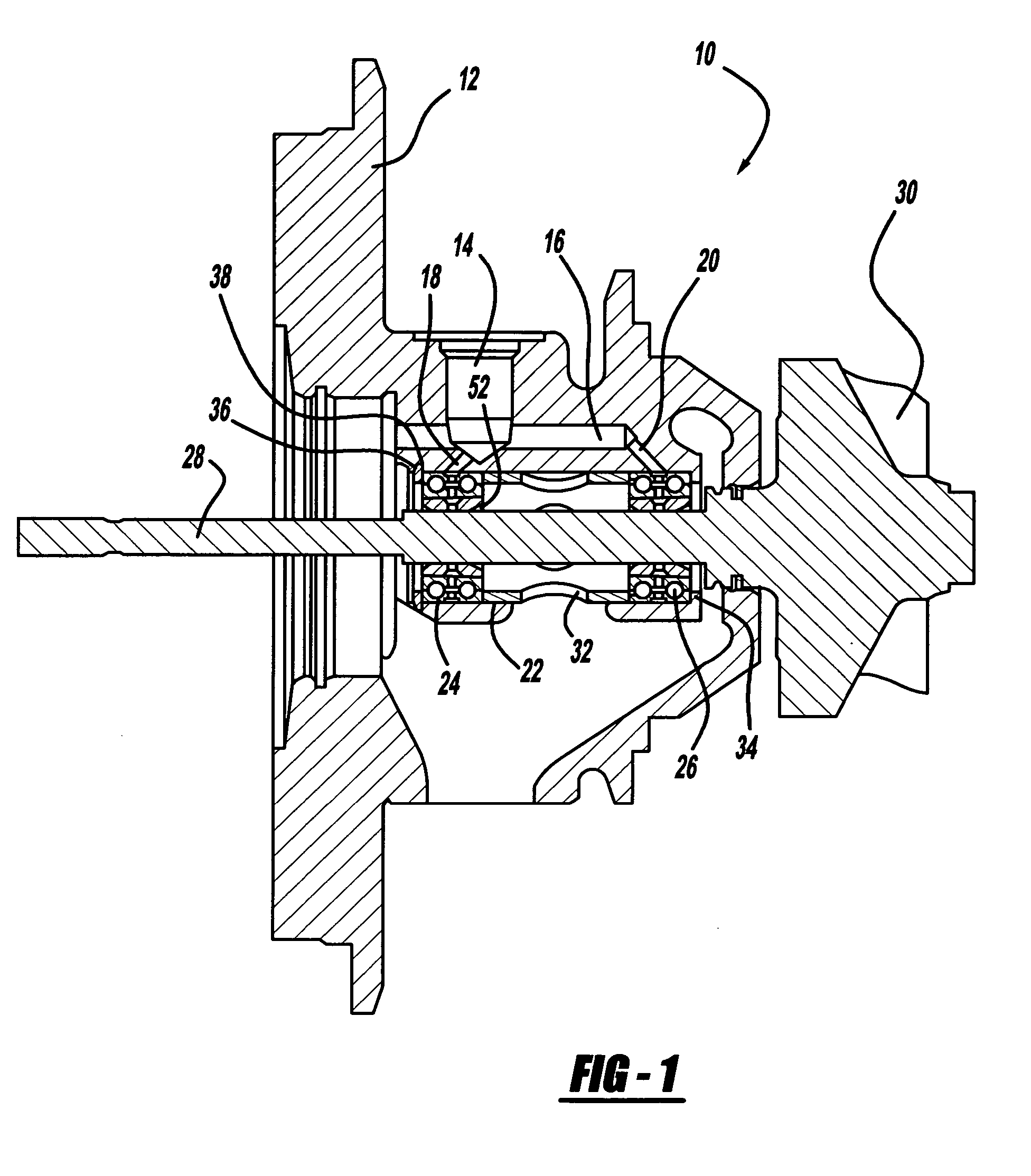 Combination hydrodynamic and rolling bearing system