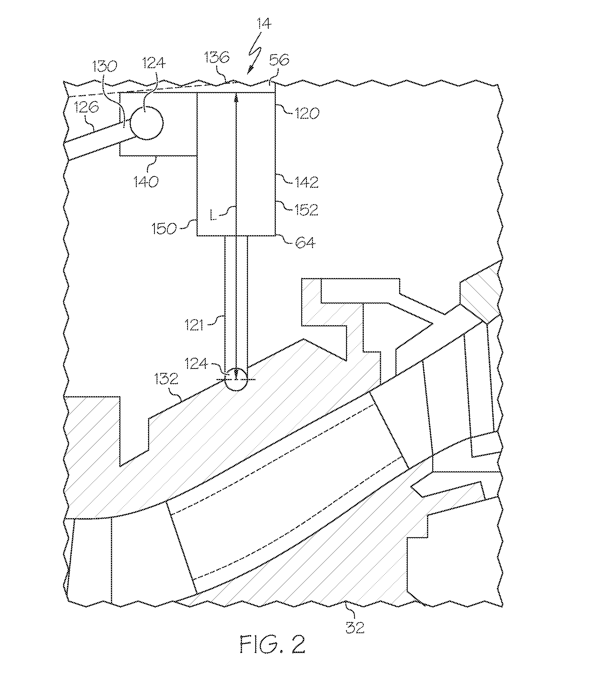 Variable pitch mounting for aircraft gas turbine engine