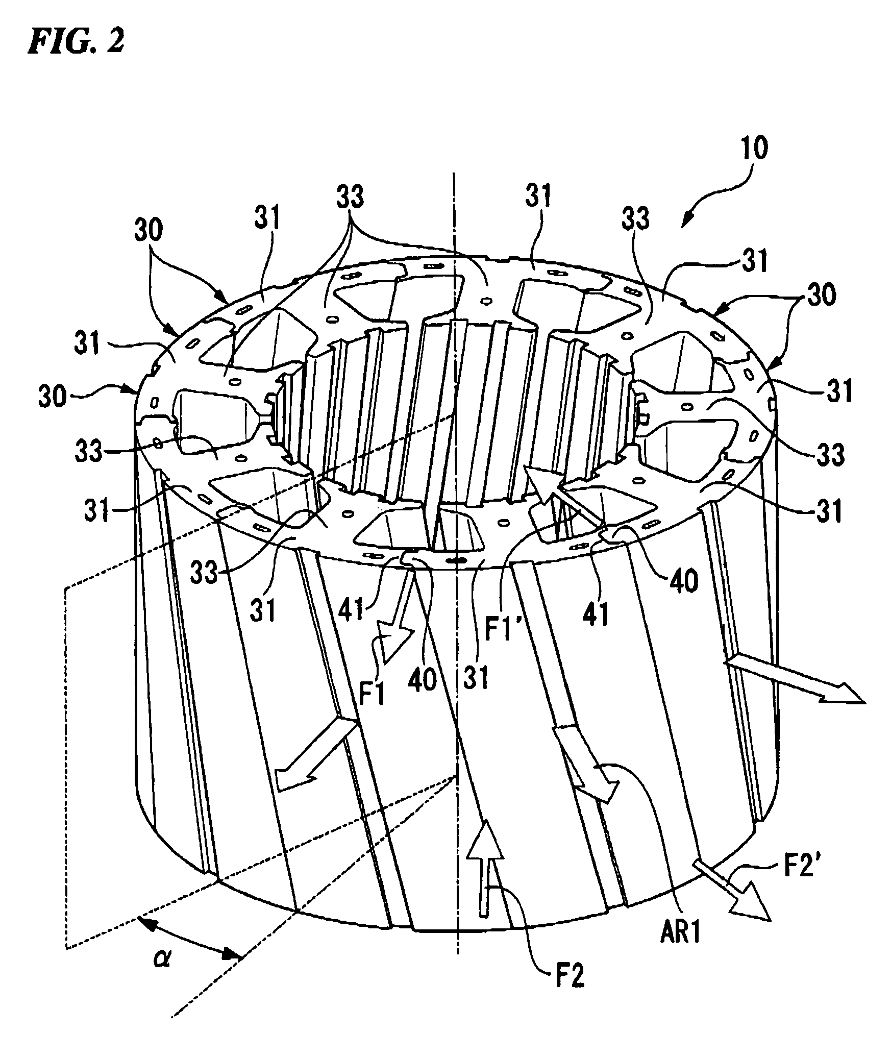 Motor, rotary electric machine and its stator, and method for manufacturing the stator