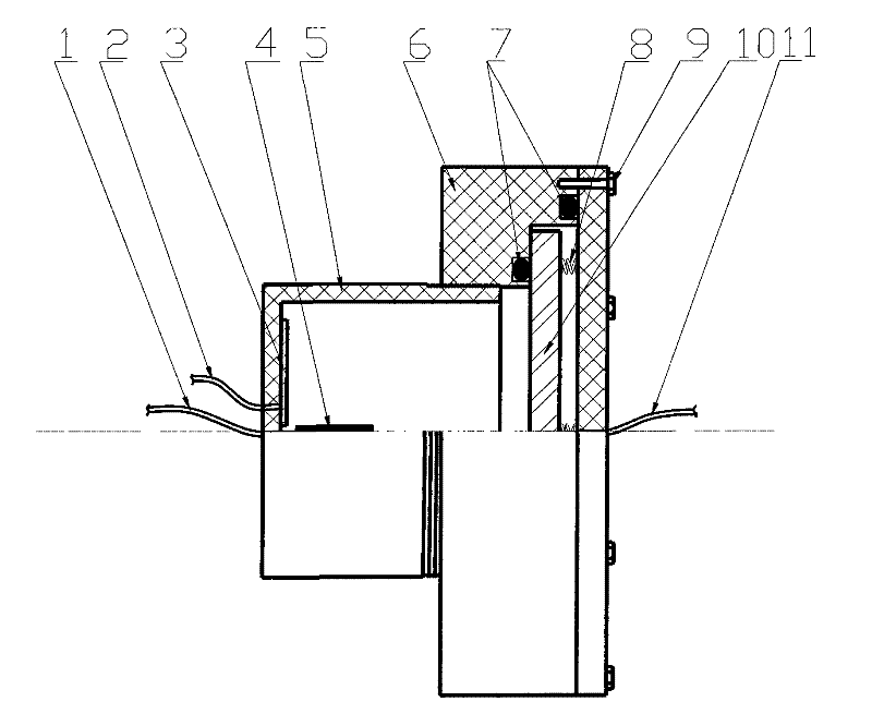 Corrosion test device with in-situ electrochemical test function