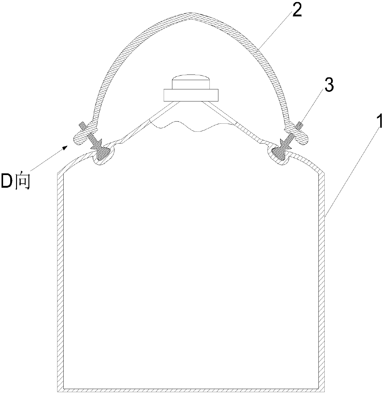 Liftable plastic container and manufacturing method thereof