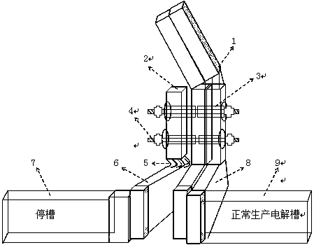 Electrolytic bath novel short-circuit device