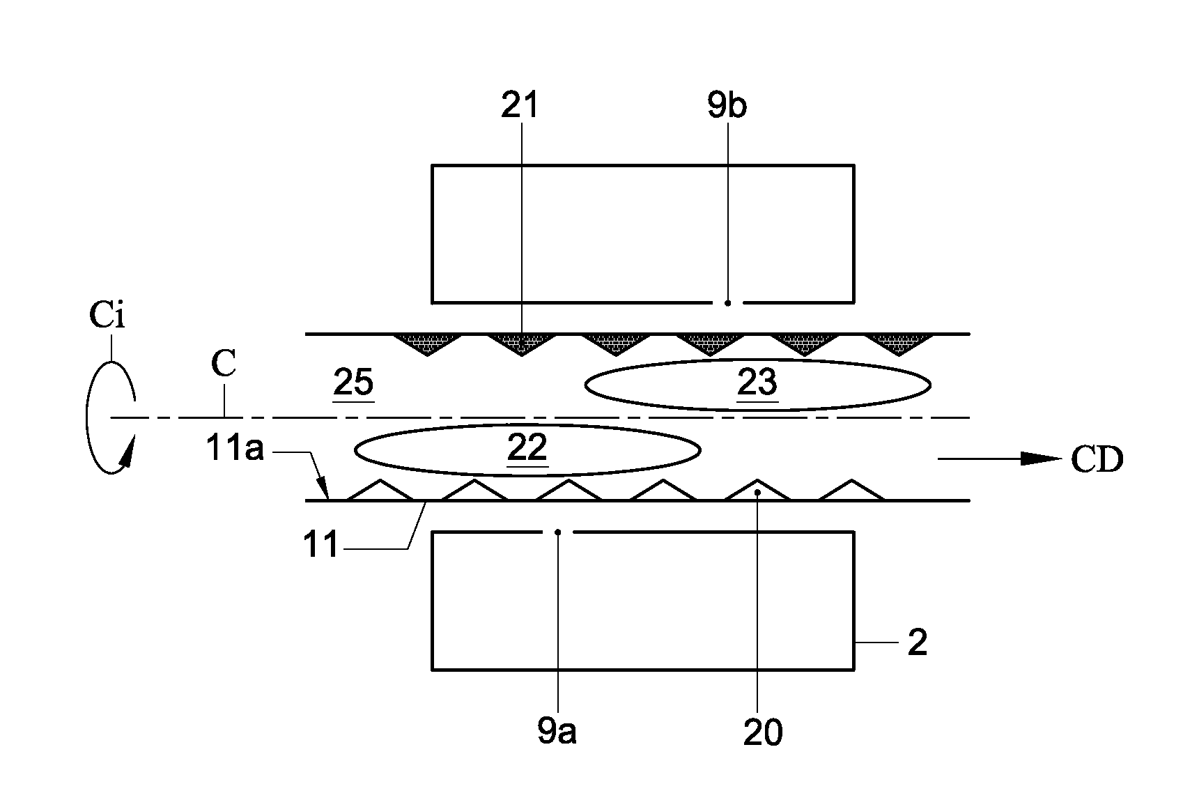 Apparatus for performing a plasma chemical vapour deposition process